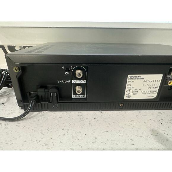 Vintage Panasonic Omnivision VCR Model PV-4060 No Remote - Picture 8 of 8